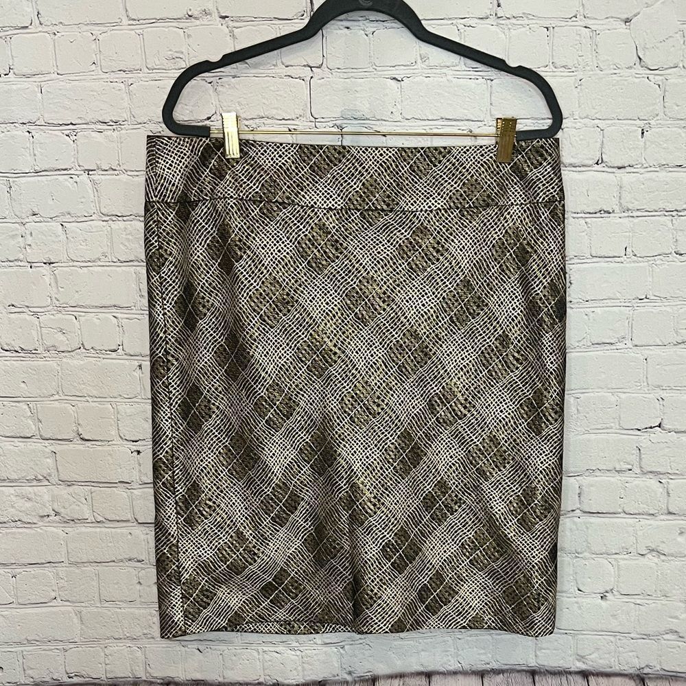 {The Limited} Gold/black skirt
